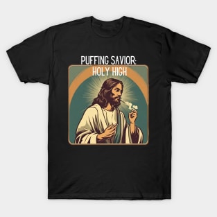 Jesus Meme - Puffing Savior: Holy High T-Shirt